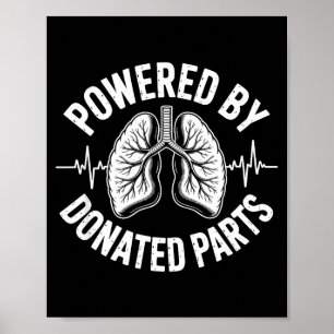 Aangedreven door gedoneerde onderdelen Longtranspl Poster