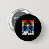 Aangedreven Door Gedoneerde Onderdelen Longtranspl Ronde Button 5,7 Cm (Voorkant /achterkant)