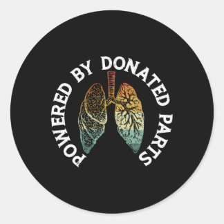 Aangedreven door gedoneerde P-longtransplantatie W Ronde Sticker