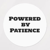 Aangedreven door geduld labels (Design 1)