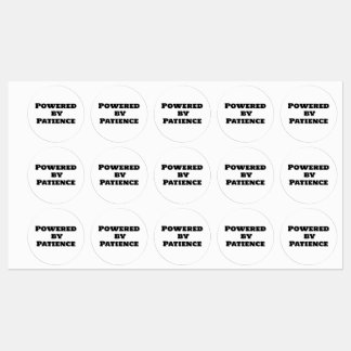 Aangedreven door geduld labels