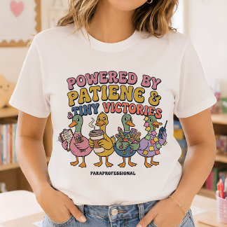 Aangedreven door Geduldige Grappige Paraprofession T-shirt