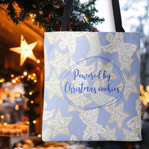 Aangedreven door geïllustreerd patroon van Kerstkr Tote Bag