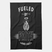 Aangedreven door geloof en vuur Christelijke keuke Theedoek (Verticaal)