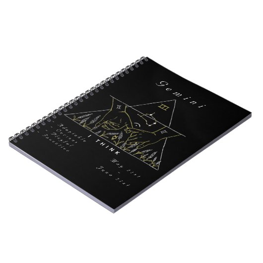 "Aangedreven door Gemini" Notitieboek (Linkerzijde)