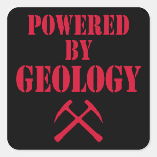 Aangedreven door Geology Sticker