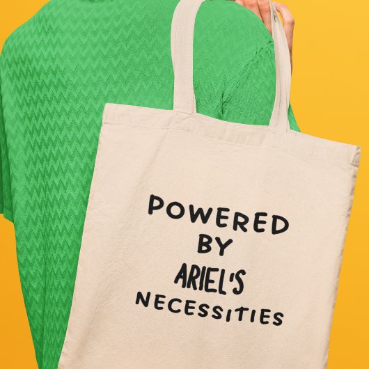 Aangedreven door gepersonaliseerde Grappige Quirky Tote Bag