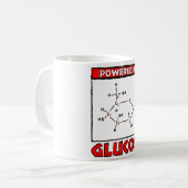 Aangedreven door glucose koffiemok (Voorkant links)