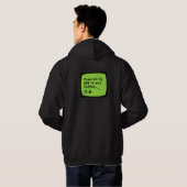 Aangedreven door GPT-4 & Coffee Retro Tech Humor Hoodie (Achterkant volledig)