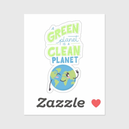 Aangedreven door groen: gedijen met Natuur" Sticker (Vel)