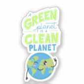 Aangedreven door groen: gedijen met Natuur" Sticker (Voorkant)