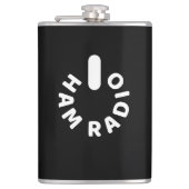 Aangedreven door HAM Radio Heupfles (Voorkant)