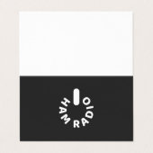 Aangedreven door HAM Radio Visitekaartje (Buitenkant ongevouwen)