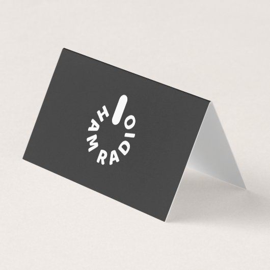 Aangedreven door HAM Radio Visitekaartje (Voorkant)