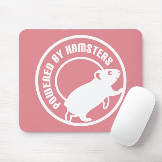 Aangedreven door hamsters muismat (Met muis)