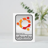 Aangedreven door het Briefkaart van Ubuntu (Staand voorkant)