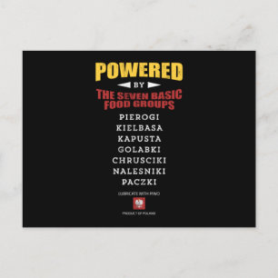 Aangedreven door het ontwerp van de zeven Poolse v Briefkaart