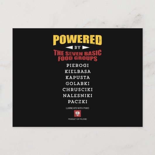 Aangedreven door het ontwerp van de zeven Poolse v Briefkaart (Voorkant)