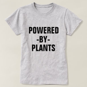 Aangedreven door het Plant damesvegaanshirt T-shirt