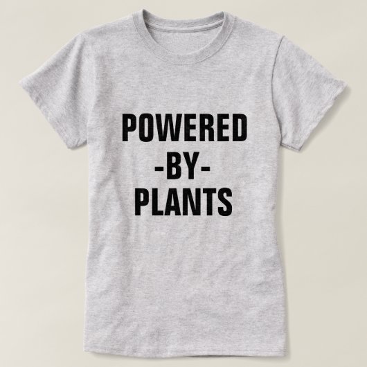 Aangedreven door het Plant damesvegaanshirt T-shirt (Design voorkant)