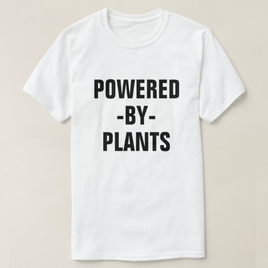 Aangedreven door het vegaanshirt van Planten manne T-shirt (Design voorkant)