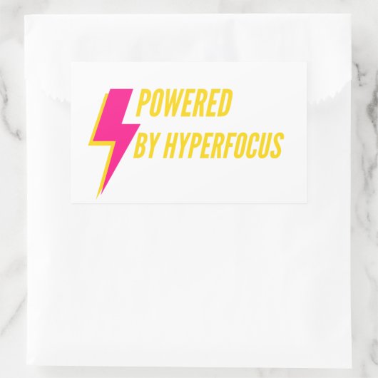 Aangedreven door Hyperfocus Sticker (Tas)
