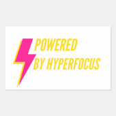 Aangedreven door Hyperfocus Sticker (Voorkant)