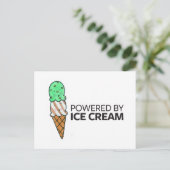 Aangedreven door Ice Cream Briefkaart (Staand voorkant)