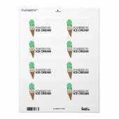 Aangedreven door Ice Cream Etiket (Full Sheet)