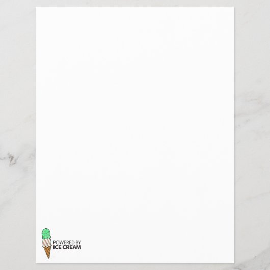 Aangedreven door Ice Cream Flyer (Voorkant)