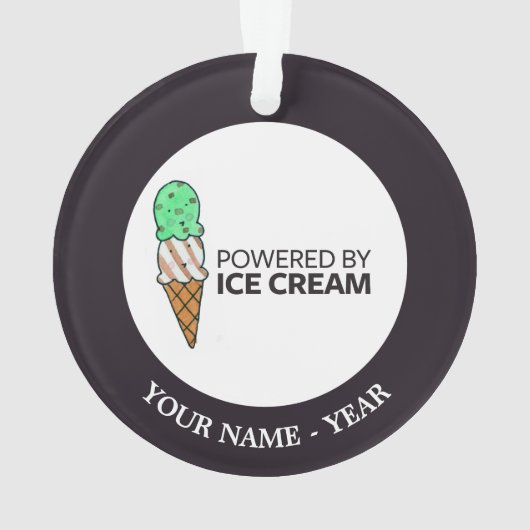Aangedreven door Ice Cream Ornament (achterkant)