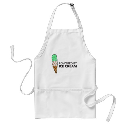 Aangedreven door Ice Cream Standaard Schort (Voorkant)