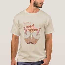 aangedreven door ijskoude koffie. ijskoude koffie  t-shirt