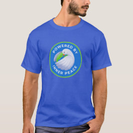 Aangedreven door Inner Peace Blue Green Dove T-shirt
