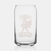 Aangedreven door Jerky Superhero Blikvorm Glas (Voorkant)