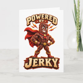Aangedreven door Jerky Superhero Kaart