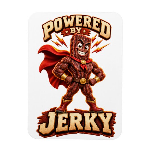 Aangedreven door Jerky Superhero Magneet (Verticaal)