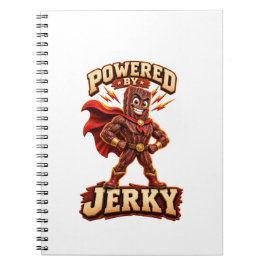 Aangedreven door Jerky Superhero Notitieboek
