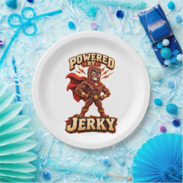 Aangedreven door Jerky Superhero Papieren Bordje