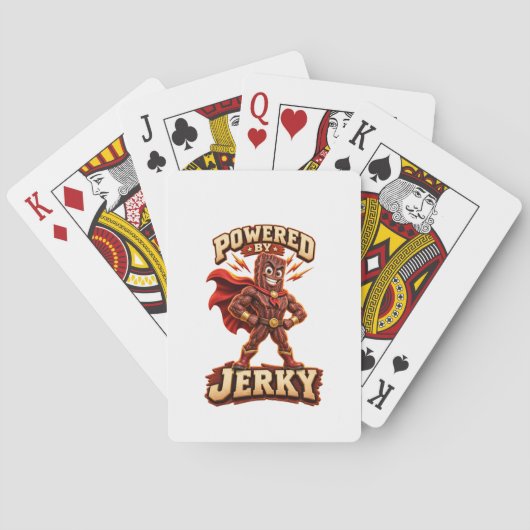 Aangedreven door Jerky Superhero Pokerkaarten (Achterkant)