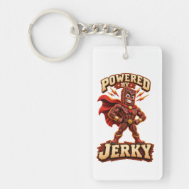 Aangedreven door Jerky Superhero Sleutelhanger