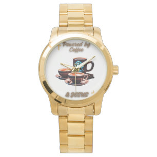 Aangedreven door Jesus & Coffee Horloge