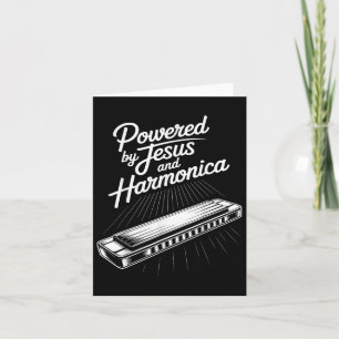 Aangedreven door Jezus en harmonica Christelijke m Kaart