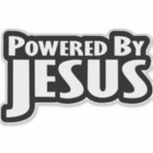 Aangedreven door Jezus Sticker (Voorkant)