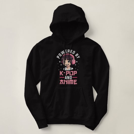 Aangedreven door K-pop en Anime Kpop Merch Merchan Hoodie (Design voorkant)