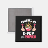Aangedreven door K-Pop en Ramen Cute Kpop Music An Magneet (Voorkant / Achterkant)