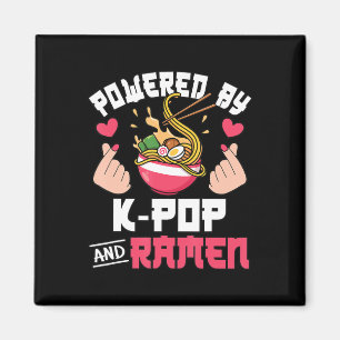 Aangedreven door K-Pop en Ramen Cute Kpop Music An Magneet