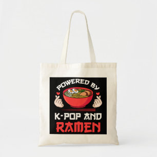 Aangedreven door K-pop en Ramen Kpop Merch Merchan Tote Bag