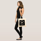 Aangedreven door kaas tote bag (Voorkant (model))