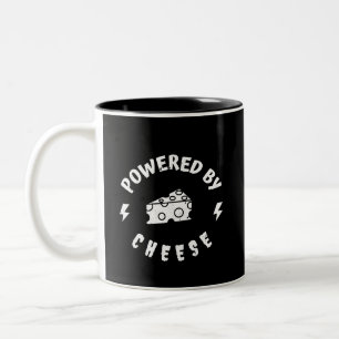 Aangedreven Door Kaas Tweekleurige Koffiemok